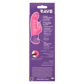 Rave Bunny Pink Silicone Dual-Action Massager with 10 Speeds USB Rechargeable Waterproof IPX7 VIBRATORS-RABBIT